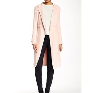 Ooberswank Faux Suede Duster in Blush